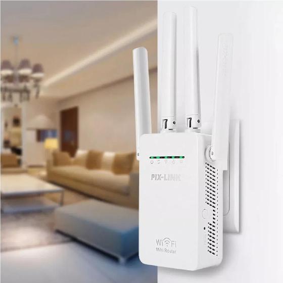 Repetidor Wifi 2800m 4 Antenas Amplificador De Sinal Fraco Para Sinal Forte Menor preço em Repetidor Wifi 2800m 4 Antenas Amplificador De Sinal Fraco Para Sinal Forte