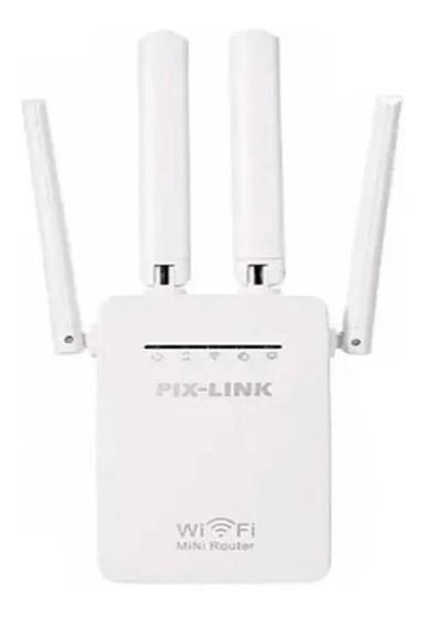 Imagem de Repetidor Wifi 4 Antenas Amplificador De Sinal 2800M Pixlink