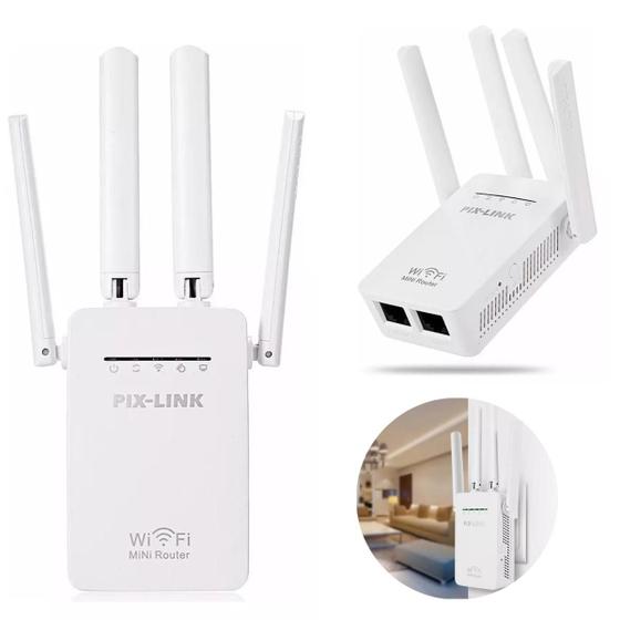 Imagem de Repetidor WiFi de Alta Velocidade com 4 Antenas para Sinal Consistente