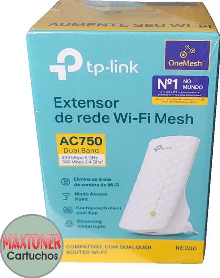 Imagem de Repetidor wireless tp-link re200 mesh ac750