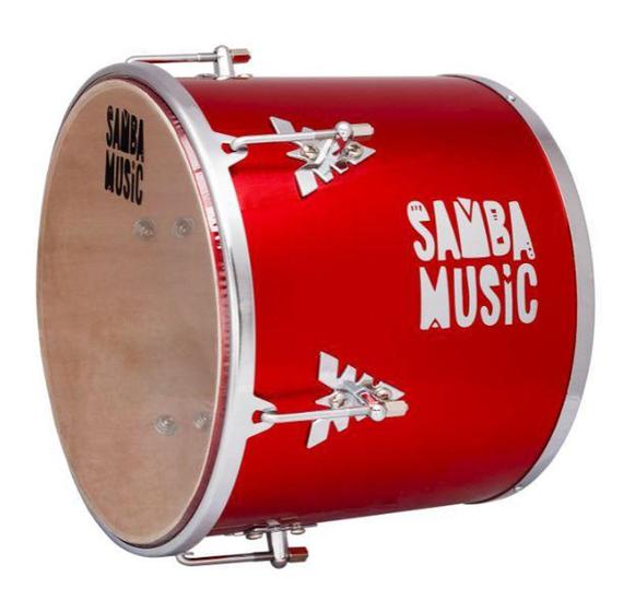 Imagem de Repique De Mão 30 X 12 Pvc Vermelho -  Samba Music - PHX - PHOENIX