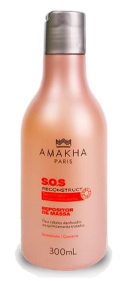 Imagem de Repositor de Massa para cabelos danificados - S.O.S Reconstruct Amakha Paris 300ml