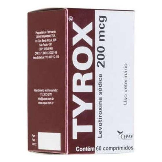 Imagem de Repositor Hormonal Tyrox Cepav 200mcg  60 Comprimidos
