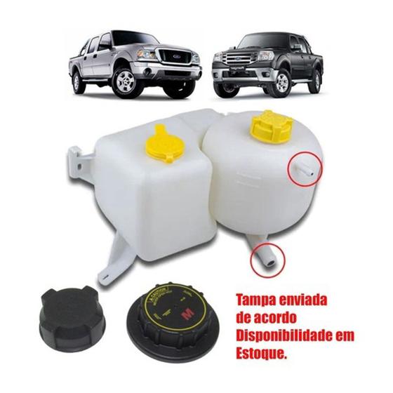 Imagem de Reservatorio de Agua do Radiador e Lavador Para-brisa  Ranger 3.0 Diesel 2008 a 2012