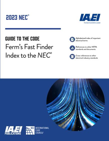 Imagem de Reserve o índice Fast Finder da Ferm com base no NEC 2023