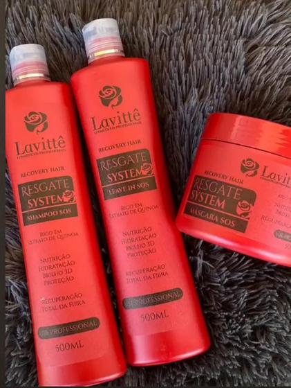 Imagem de Resgate system (shampoo máscara e leave in)