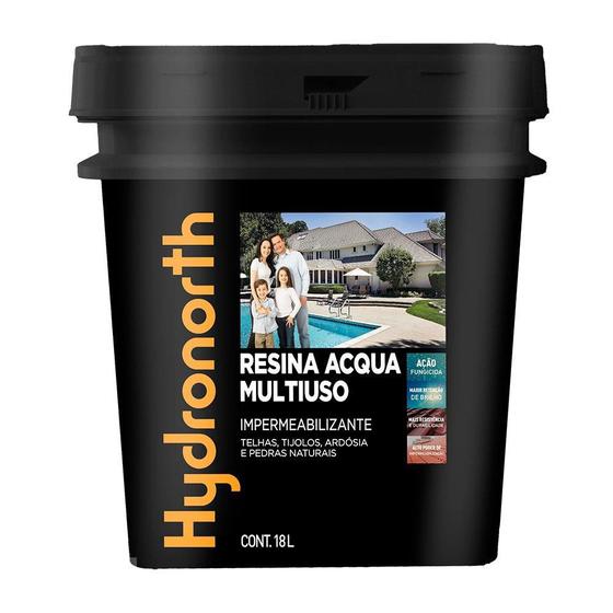 Resina Acqua Multiuso Hydronorth Incolor Balde 18 Litros Menor preço em Resina Acqua Multiuso Hydronorth Incolor Balde 18 Litros