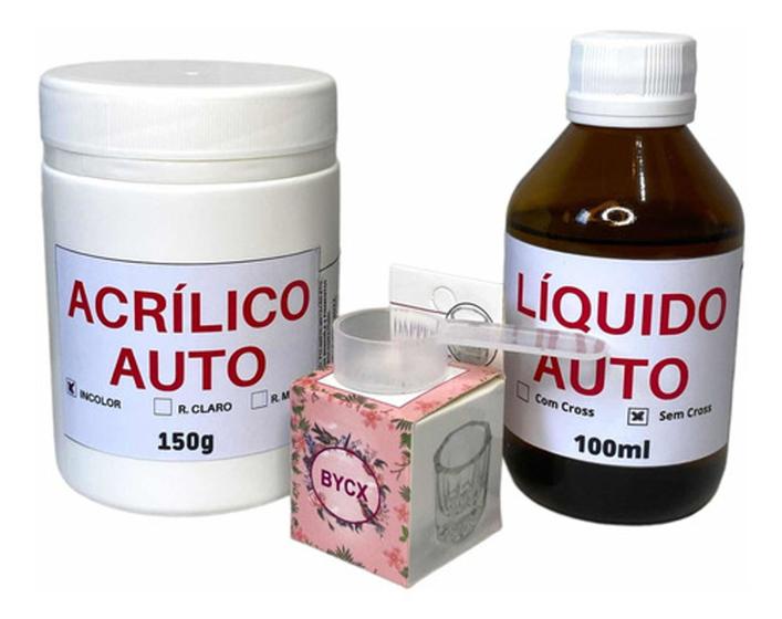 Imagem de Resina Acrílica Auto Polimerizante 100ml + 150gr Kit