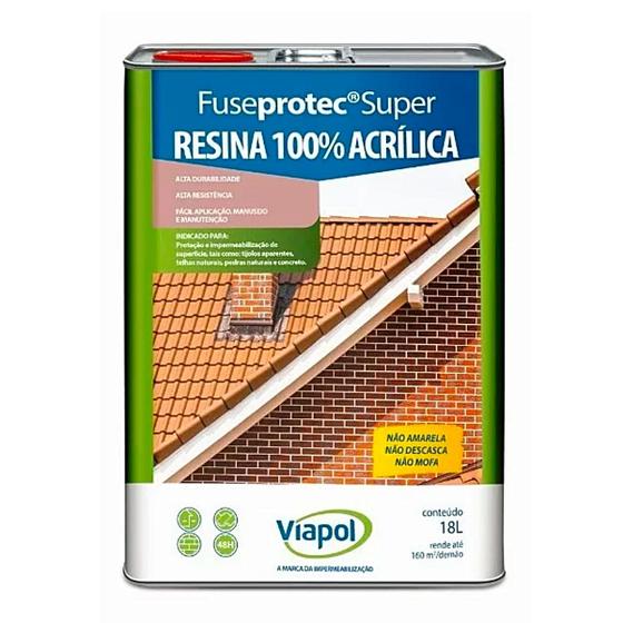 Imagem de Resina Acrílica Fuseprotec Super Fosco Lata 18 Litros Viapol