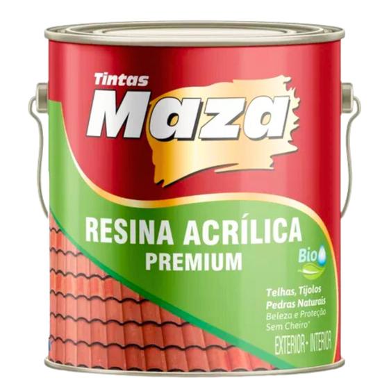 Imagem de Resina Acrilica Incolor Brilhante Base Água Maza 3,6L