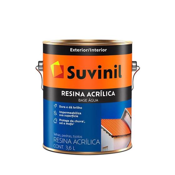 Imagem de Resina  B. Agua Vermelho Oxido 3,6L Suvinil 