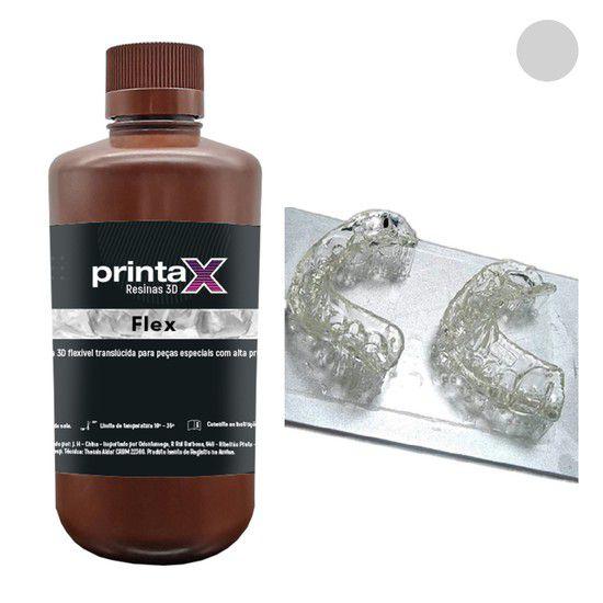 Imagem de Resina Impressora Transparente 3d Printax Flex Odontomega
