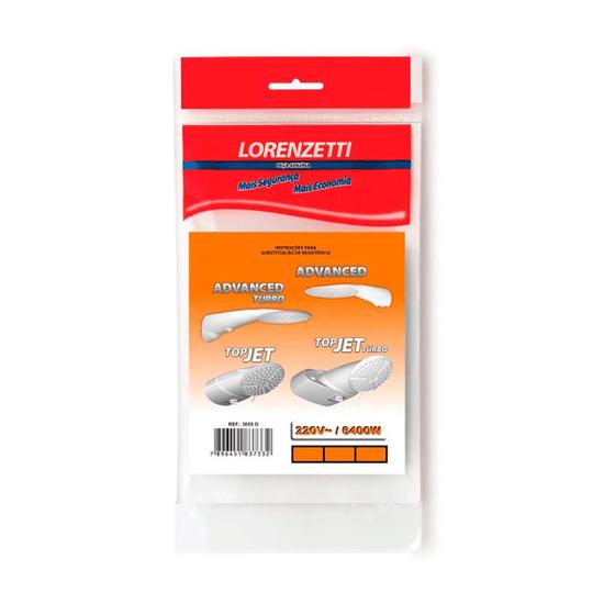 Imagem de Resistência Advanced/top Jet Multitemperaturas 6400w 220v Lorenzetti 3055p