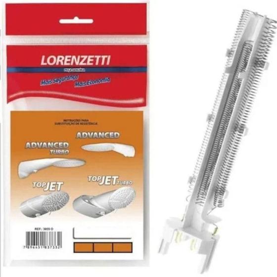Resistencia Chuveiro Ducha Advanced / Top Jet 127V 5500W Lorenzetti Menor preço em Resistencia Chuveiro Ducha Advanced / Top Jet 127V 5500W Lorenzetti