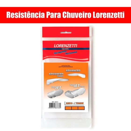 Resistência Chuveiro Lorenzetti 220v 7500w 3055 O Menor preço em Resistência Chuveiro Lorenzetti 220v 7500w 3055 O