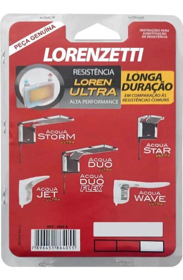 Imagem de Resistência Chuveiro Lorenzetti Acqua Ultra  220V 6800w