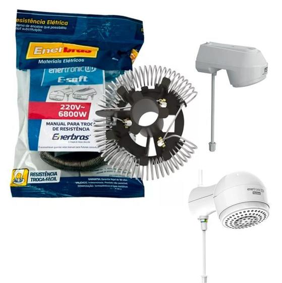 Imagem de Resistência Ducha Enertronic UP/E-soft 6800W 220V Enerbras