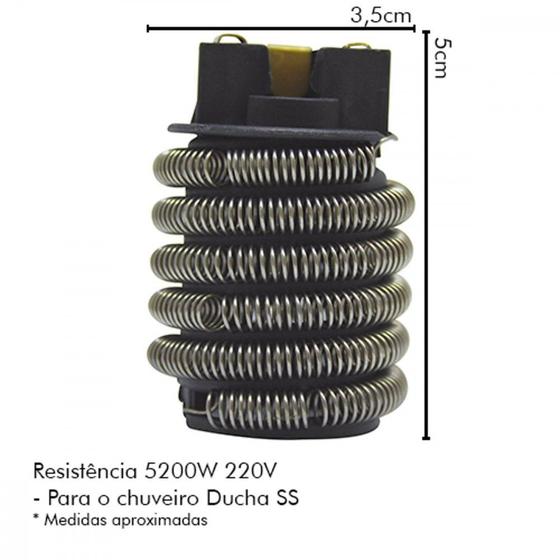 Imagem de Resistencia Hydra Corona Ducha Ss 5200W 220V