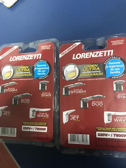 Resistência Lorenzetti acqua ultra kit 2 peças 220v Menor preço em Resistência Lorenzetti acqua ultra kit 2 peças 220v