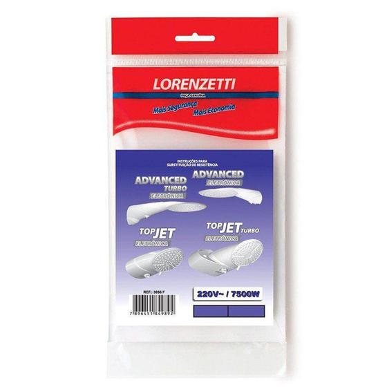 Imagem de Resistência Lorenzetti Advanced Top Jet 3056 F 220v 7500w NF