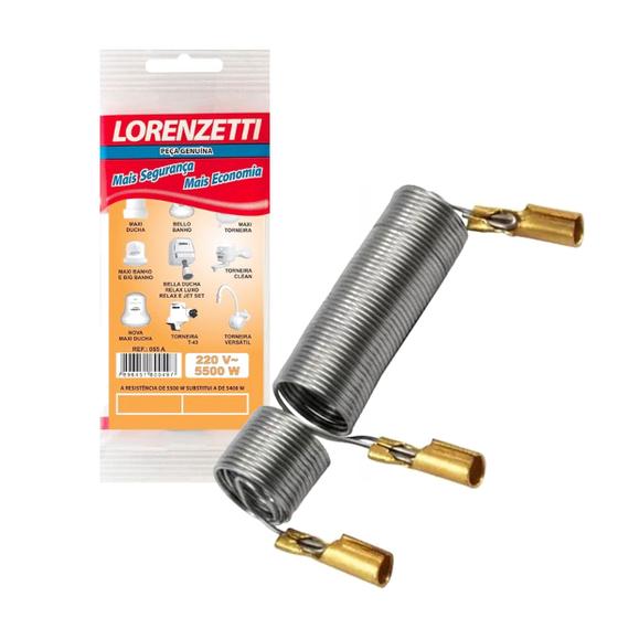 Resistencia Lorenzetti Maxi Ducha 220v 5500w Original 055A Menor preço em Resistencia Lorenzetti Maxi Ducha 220v 5500w Original 055A