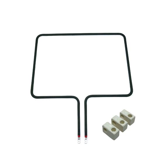 Imagem de Resistência Original Superior Para Forno Fischer 750w 127v + 3 Isoladores Suporte em Cerâmica