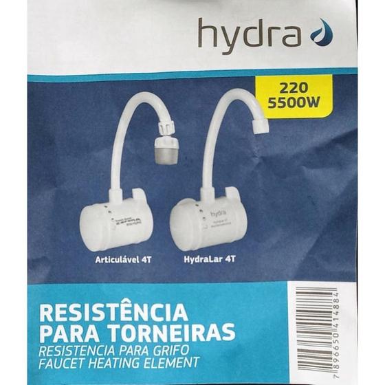 Imagem de Resistência Torneira Hydralar 4T e Articulável 4T 220V~5500W