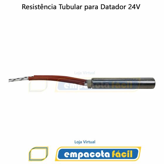 Imagem de Resistência Tubular Para Datador 220v E 24v 3/8x50mm