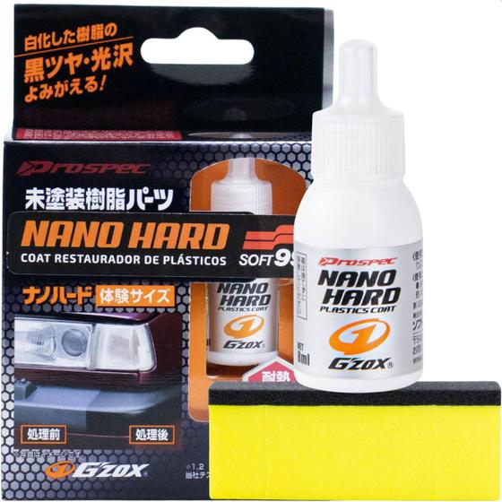 Imagem de Restaurador De Plásticos Nano Hard Coat 8ml Soft99 Até 1 Ano