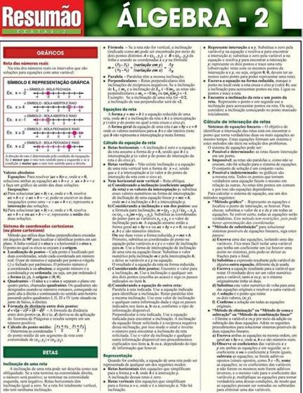 Imagem de Resumao - algebra - vol 02 - BARROS & FISCHER