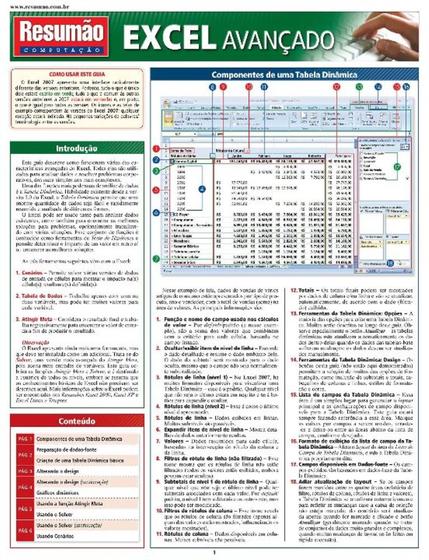 Imagem de Resumao Informatica - Excel Avancado