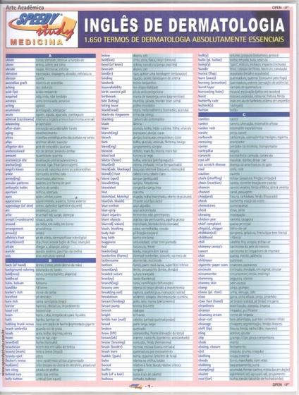Imagem de Resumao - ingles de dermatologia - ARTE ACADEMICA