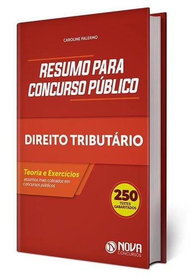 Imagem de Resumo para Concurso Público - Direito Tributário