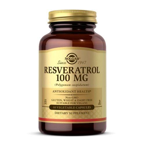 Imagem de Resveratrol 60 cápsulas vegetais da Solgar (pacote com 6)