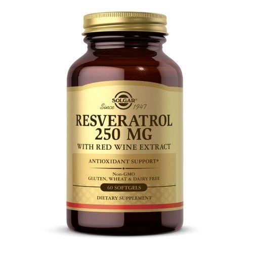 Imagem de Resveratrol com extrato de vinho tinto 60 S Gels da Solgar (pacote com 2)