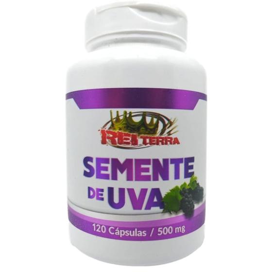 Imagem de Resveratrol Semente de Uva 120 Cápsulas 500mg - Rei Terra