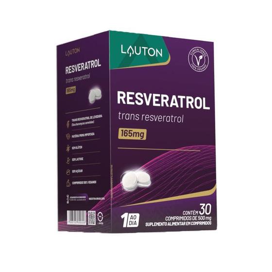 Imagem de Resveratrol Trans Resveratrol 30 Comprimidos - Lauton