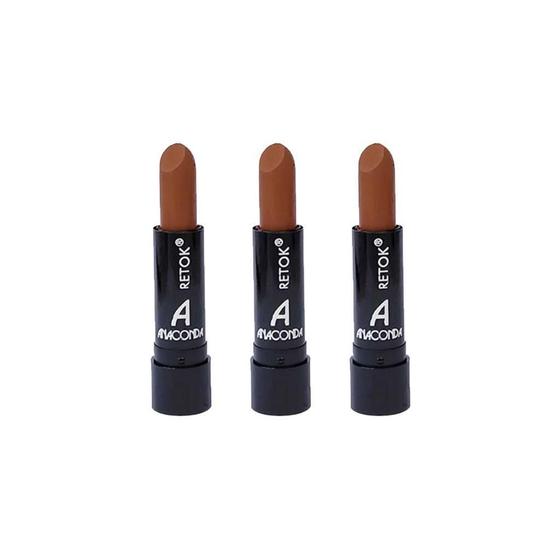Imagem de Retok Color Stick Anaconda 3G - Cast Claro - Kit Com 3Un