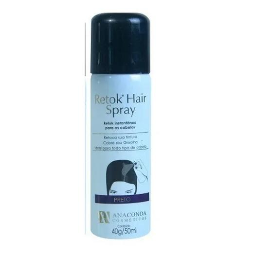 Imagem de Retok Hair Spray Preto 40g Anaconda