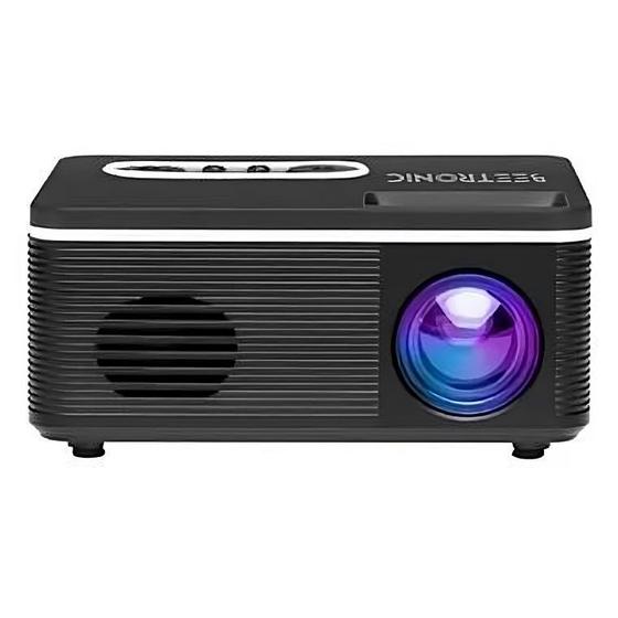 Imagem de RetoProjetor Portátil Led Multimídia Data Show USB / HDMI / AV / SD Compatível Com Tv Box E Google TV