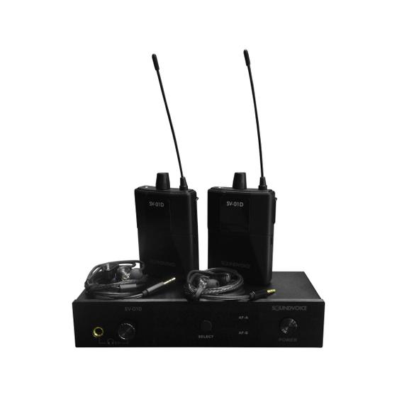 Imagem de Retorno de Palco Duplo Sem Fio SV-01D - SOUNDVOICE
