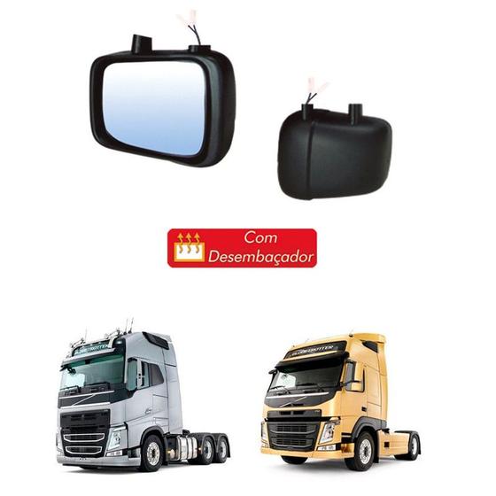 Imagem de Retrovisor Auxiliar Volvo Fh Fm 2017 2018 Ld C Desembaçador