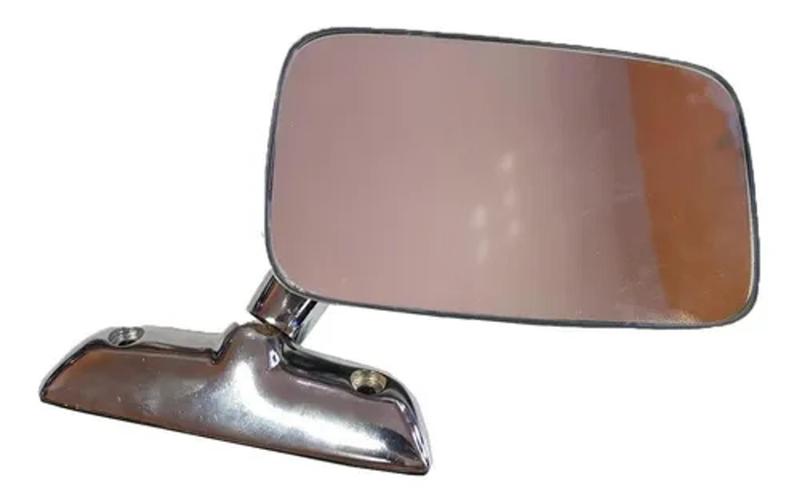 Imagem de Retrovisor Bmw, Adaptável ao Opala Fusca Chevette Corcel Passat - Lado Direito - Inox/Metal Cromado