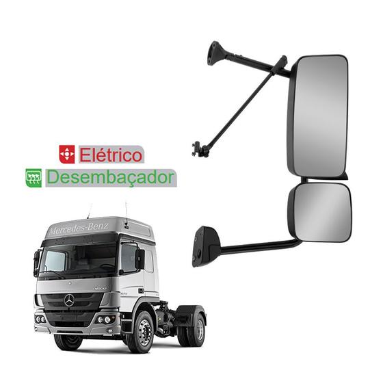 Imagem de Retrovisor c Auxiliar p MB Axor c Desembaçador Elétrico LD