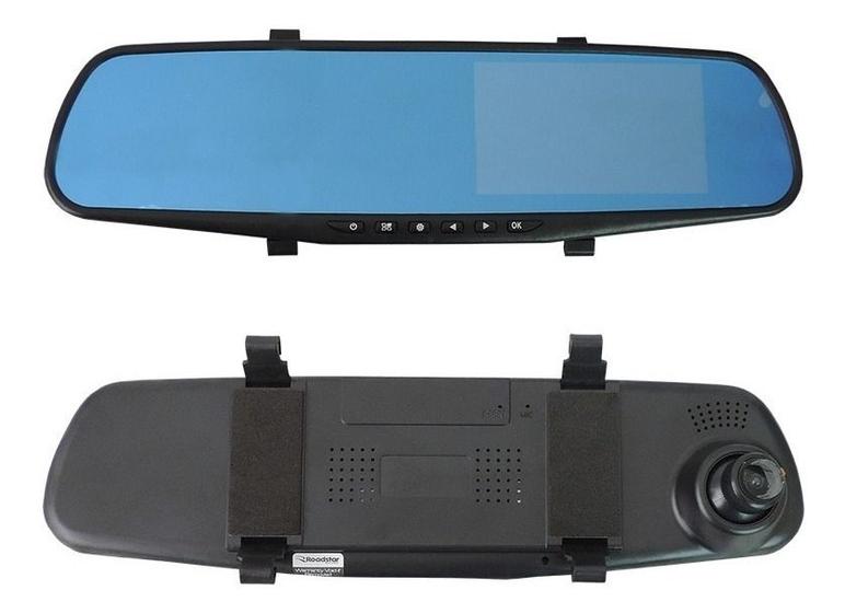 Imagem de Retrovisor Com Câmera de Ré e Frontal Tela 4,3  RS510BR + DVR hb20 fit civic ecosport fiesta