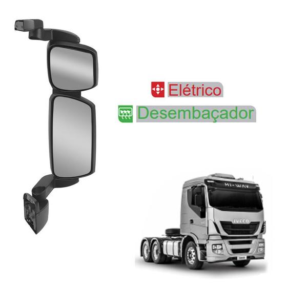 Imagem de Retrovisor Compatível com Hi-Way c Desembaçador Elétrico LD