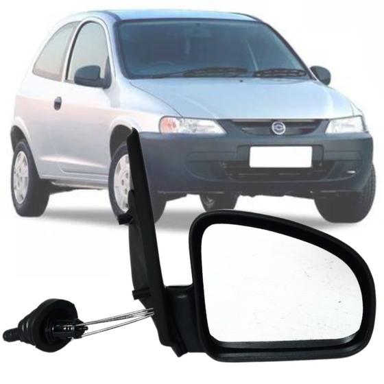 Imagem de Retrovisor Direito (carona) Chevrolet Celta 2000 2001 2002 2003 2004 2005 2006 com Controle Manual