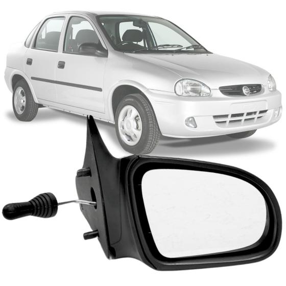 Imagem de Retrovisor Direito (passageiro) Corsa Wind Sedan Wagon Picape Classic 94 95 96 97 98 99 2000 2002