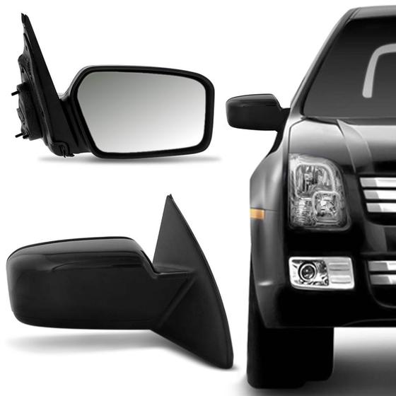 Retrovisor Elétrico Ford Fusion 2007 2008 2009 Preto Com Espelho ...
