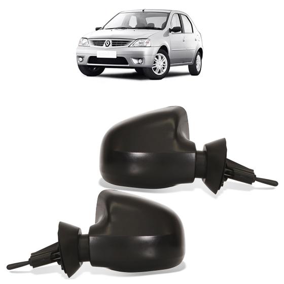 Imagem de Retrovisor Externo Sandero 2010 A 2014 Stepway Logan Com Controle Interno